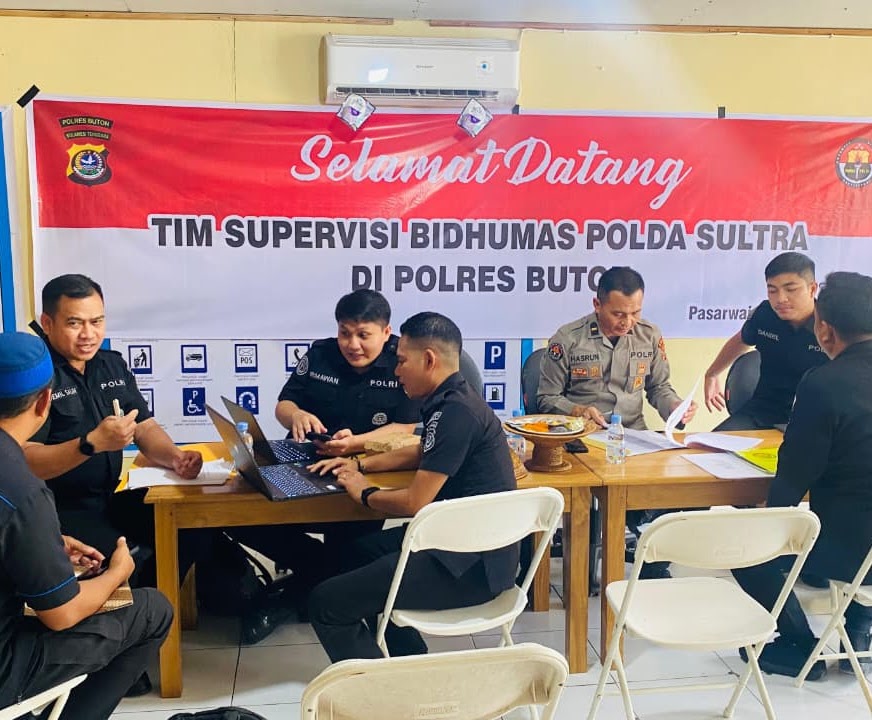 Humas Polda Sultra Lakukan Supervisi Ke Polres Buton