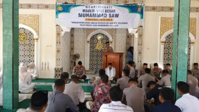 Peringati Maulid Nabi, Kompol Yulianus :"Teladani Akhlak Rasulullah Wujudkan Polri yang Presisi"