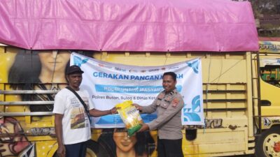 Polres Buton dan Polsek Jajaran Gelar Gerakan Pangan Murah
