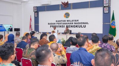 Wamen Ossy Kunker ke Kanwil BPN Bengkulu