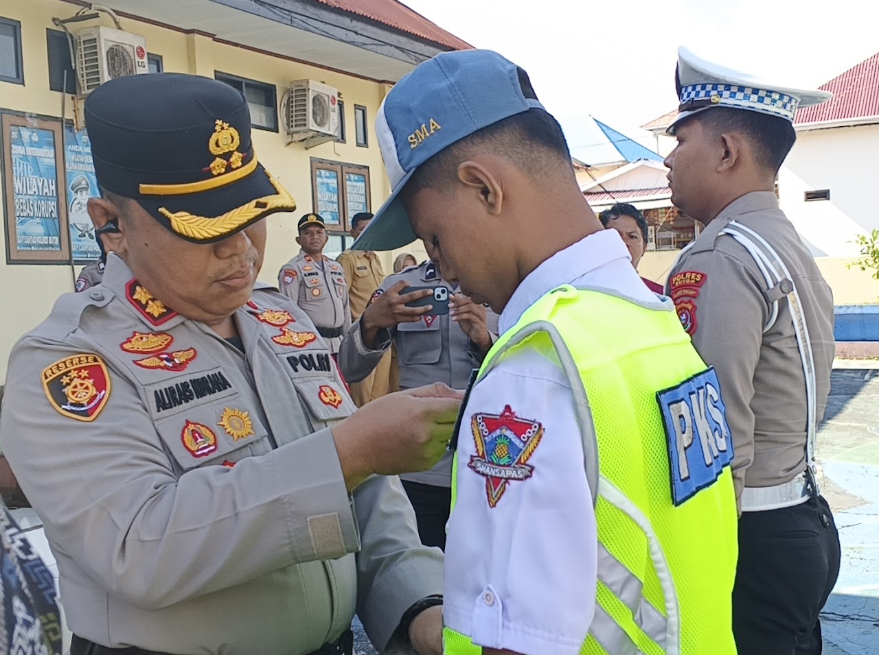 Kapolres Buton Launching Patroli Keamanan Sekolah dan Ojek Kamtibmas