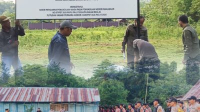 Polres Buton Amankan Penyegelan Aset Milik Eks Bupati Umar Samiun