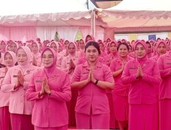 Ketua Bhayangkari Daerah Provinsi Sultra Kunker di Buton