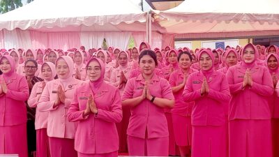 Ketua Bhayangkari Daerah Provinsi Sultra Kunker di Buton