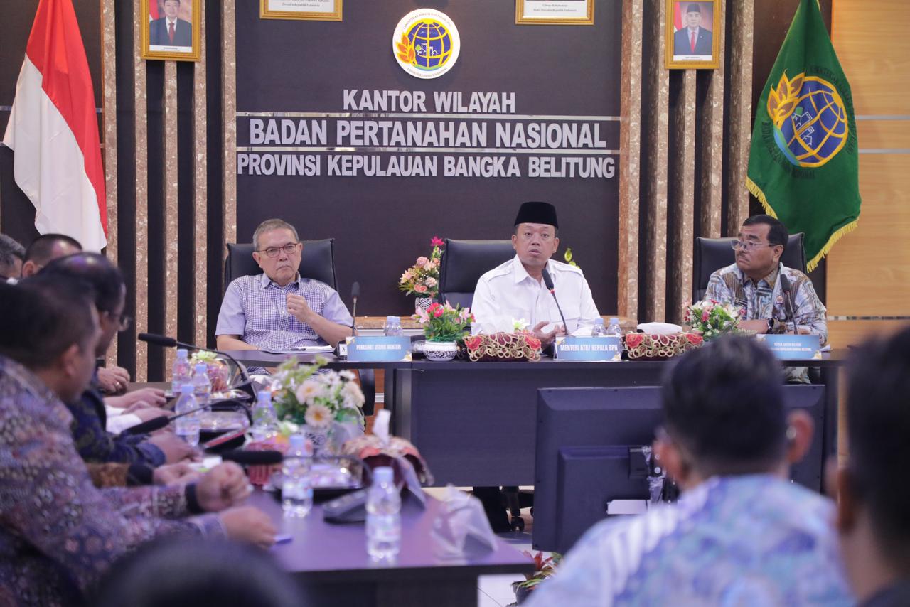 Beri Arahan ke Jajaran, Menteri Nusron: Tugas Kita Memastikan Tanah Rakyat Aman