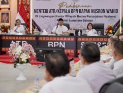 Pembinaan di Kanwil BPN Provinsi Sumsel, Menteri Nusron Tekankan Layanan Pertanahan yang Adaptif bagi Generasi Muda
