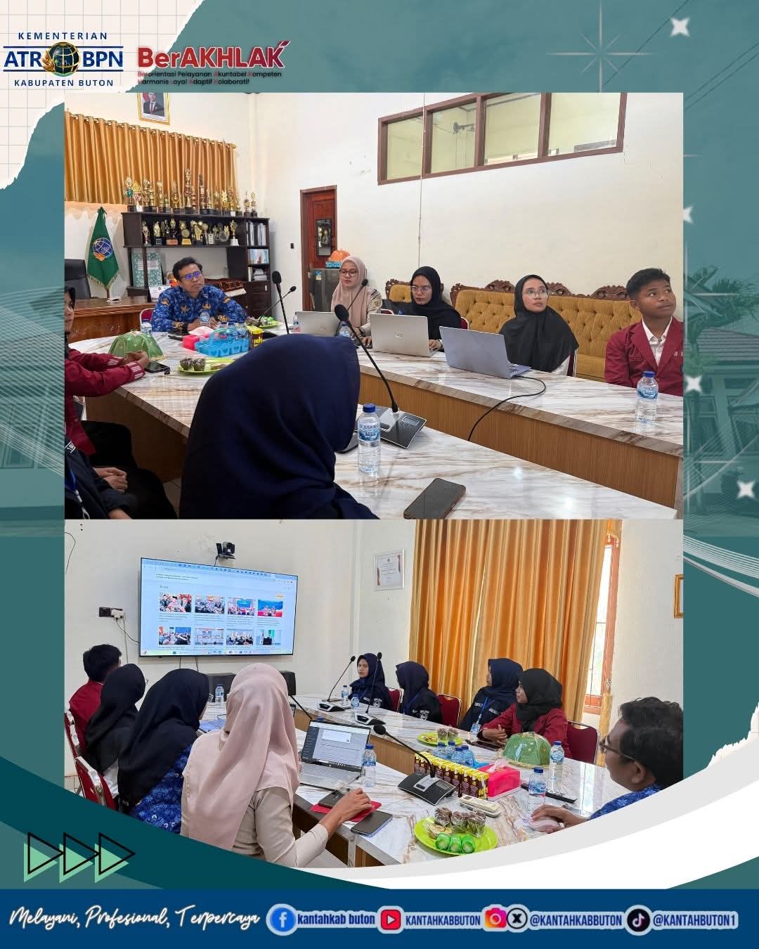 Siswi PKL SMK Negeri 1 Buton Ikuti Kegiatan Pembinaan di BPN