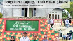 Lagi, Tim Kantah Buton Lakukan Pengukuran Tanah Wakaf