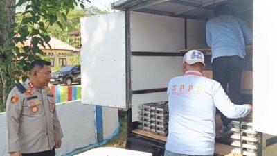 Kapolres Buton Dampingi Pendistribusian MBG SPPG di TK Kemala Bhayangkari