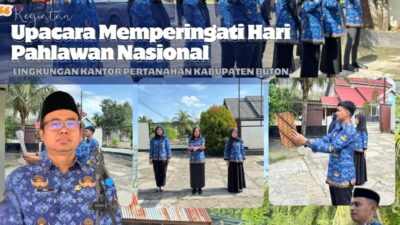 Kobarkan Semangat Pahlawan, Kantah Buton Peringati Upacara Hari Pahlawan