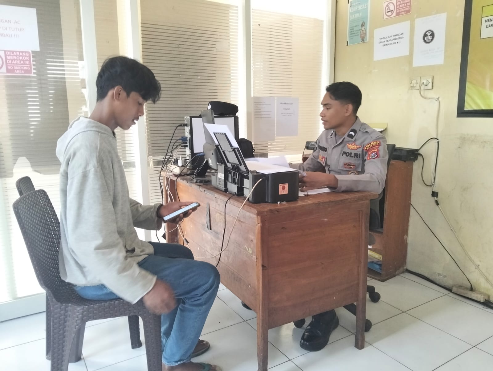 SPKT Polres Buton Siap Melayani 1x24 Jam Tiap Hari