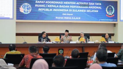Percepat Penyelesaian Persoalan Tanah dan Ruang, Menteri Nusron Adakan Rakor Se-Sulsel
