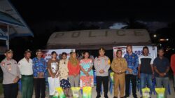 Kapolres Buton Bersama Tim Trauma Healing Berikan Bantuan Kepada Korban