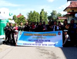 Polres Buton bersama komunitas motor ADV Buton Chapter Gelar Touring Kamtibmas