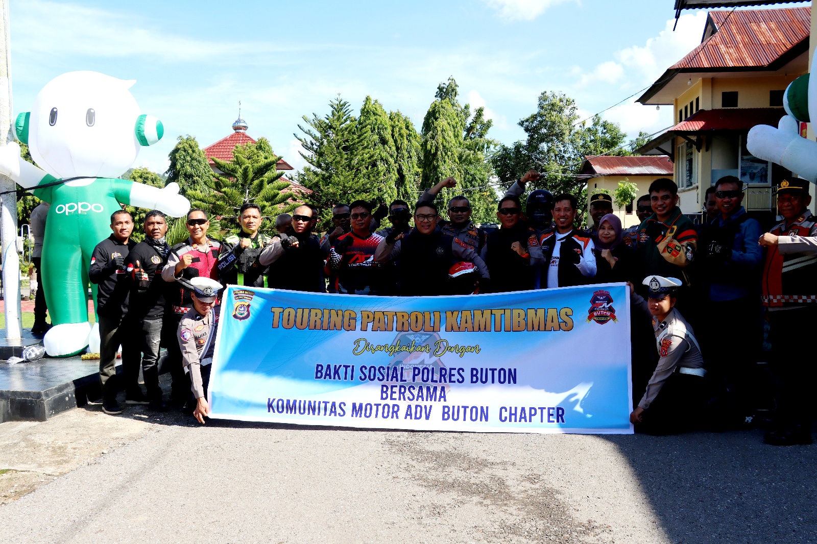 Polres Buton bersama komunitas motor ADV Buton Chapter Gelar Touring Kamtibmas