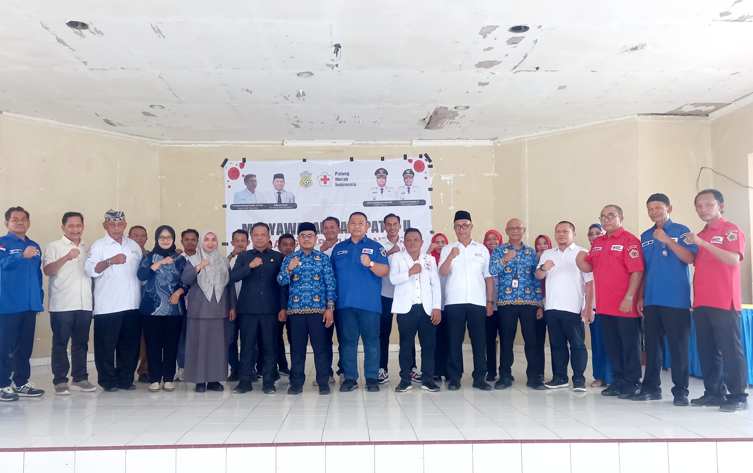 La Ode Rafiun Kembali Terpilih Sebagai Ketua PMI Buton