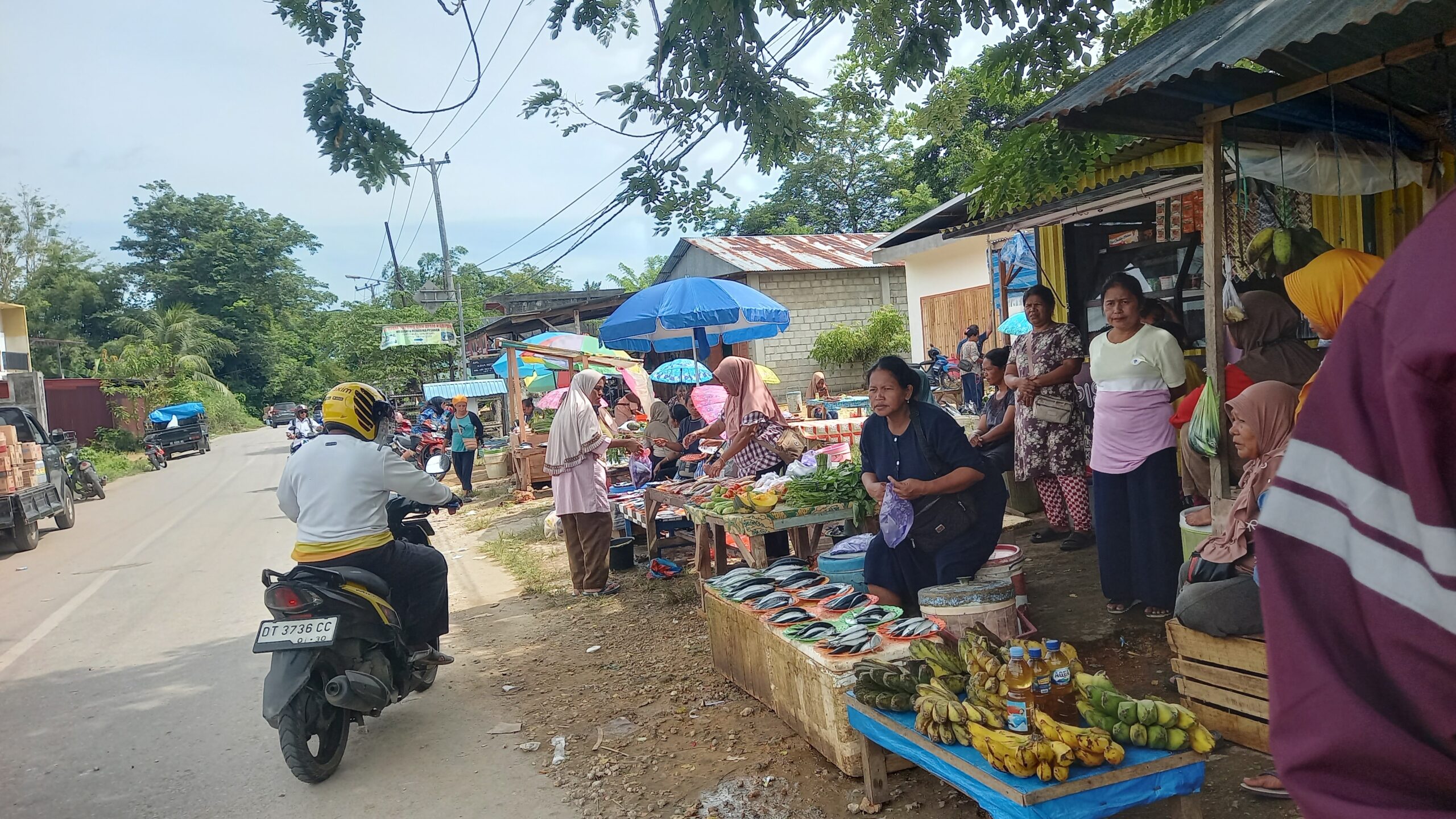 Pasca kebakaran Pasar Kaloko, Pedagang mulai Berjualan Kembali di Luar Area Parkiran