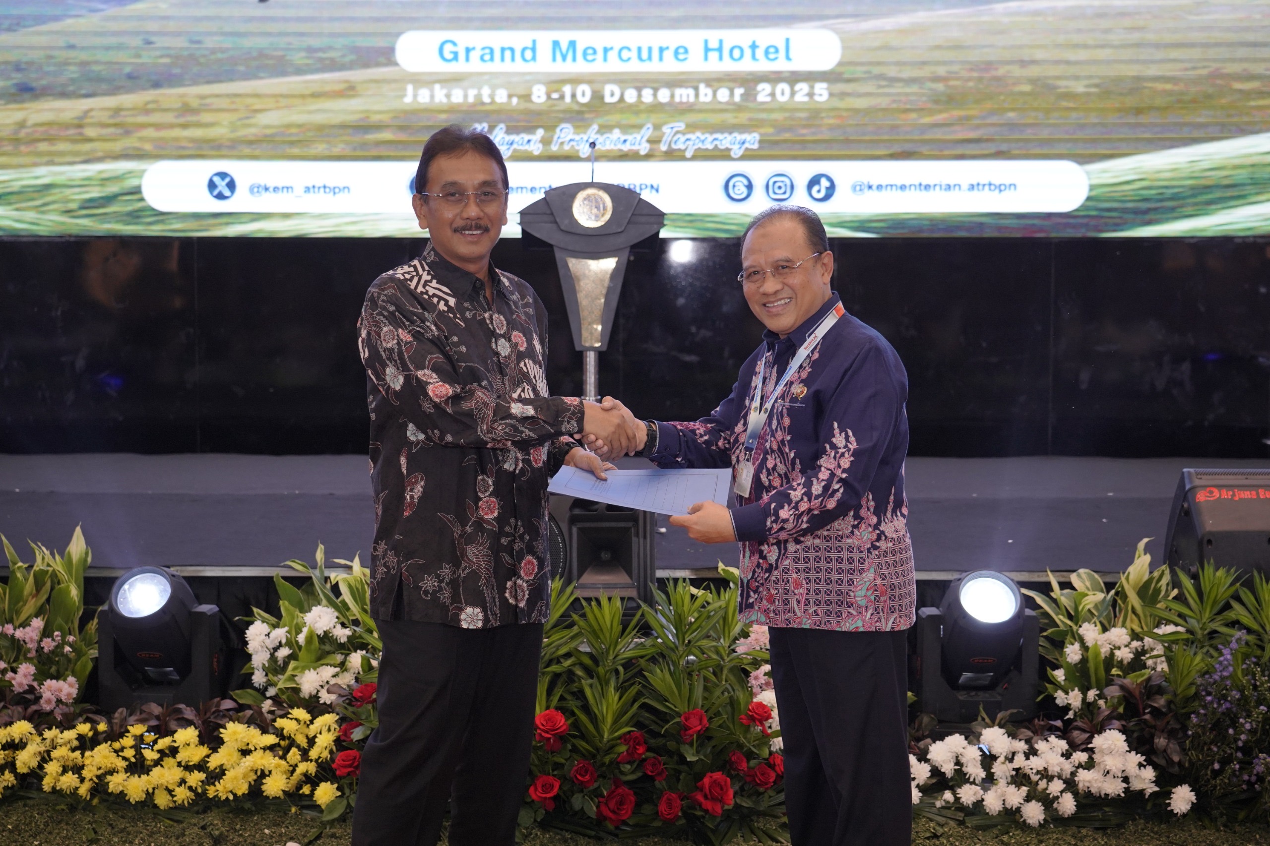 Sekjen ATR/BPN Resmi Metutup Rakernas Kementrian ATR/BPN