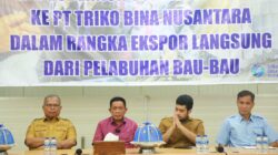 Dorong Ekspor Ubur-ubur, Wagub Sultra Kunker ke PT Triko Bina Nusantara di Buton