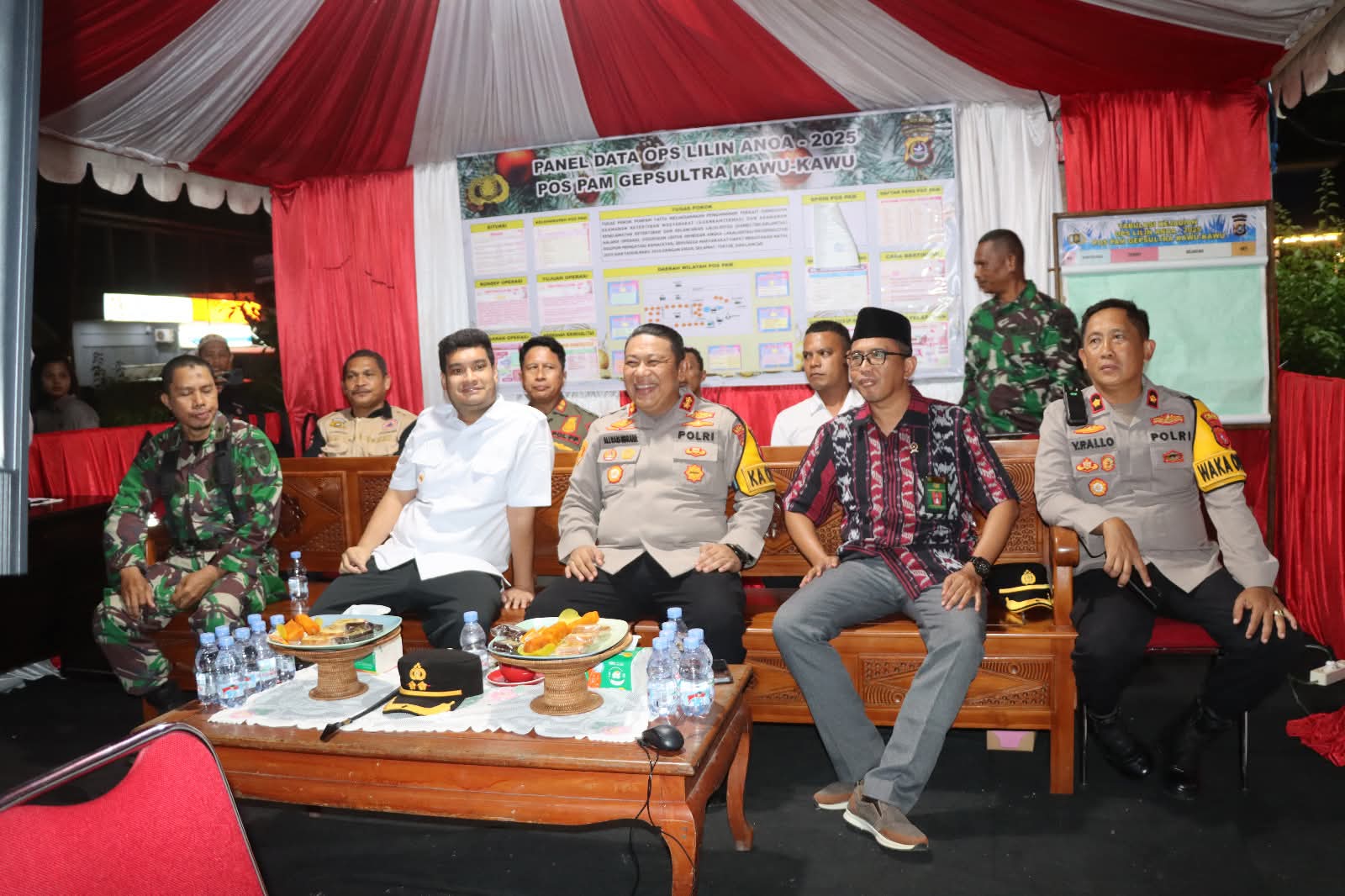 Bupati bersama Forkopimda Zoom Meeting bersama para Mentri