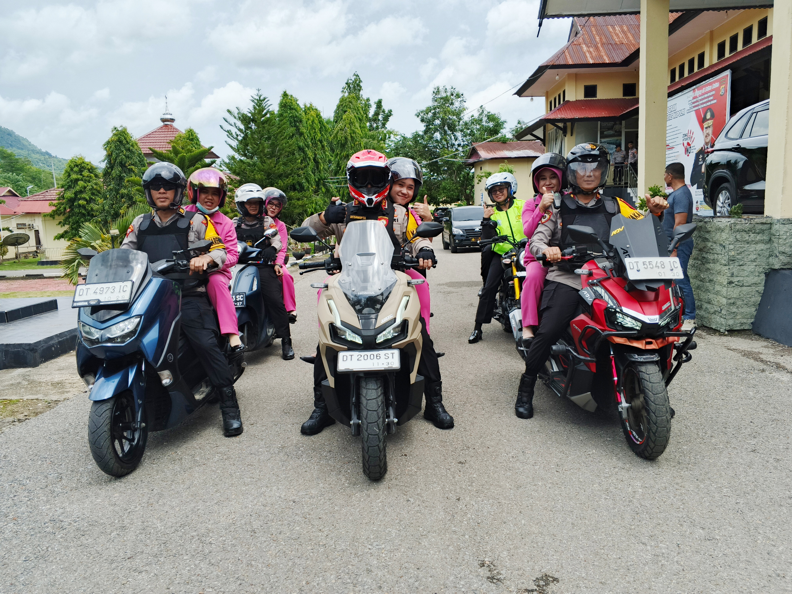 Pastikan Keamanan Nataru, Kapolres Buton Cek Pos Pam