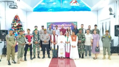 Kapolres bersama Bupati Buton Monitoring di Sejumlah Gereja