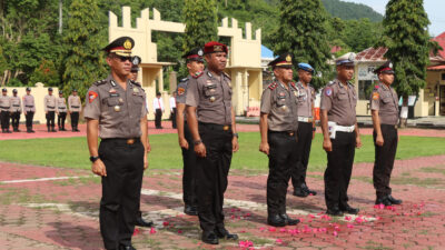 40 Personel Polres Buton Naik Pangkat Setingkat Lebih Tinggi