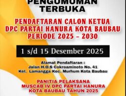Hanura Baubau Buka Pendaftaran Ketua DPC 2025–2030