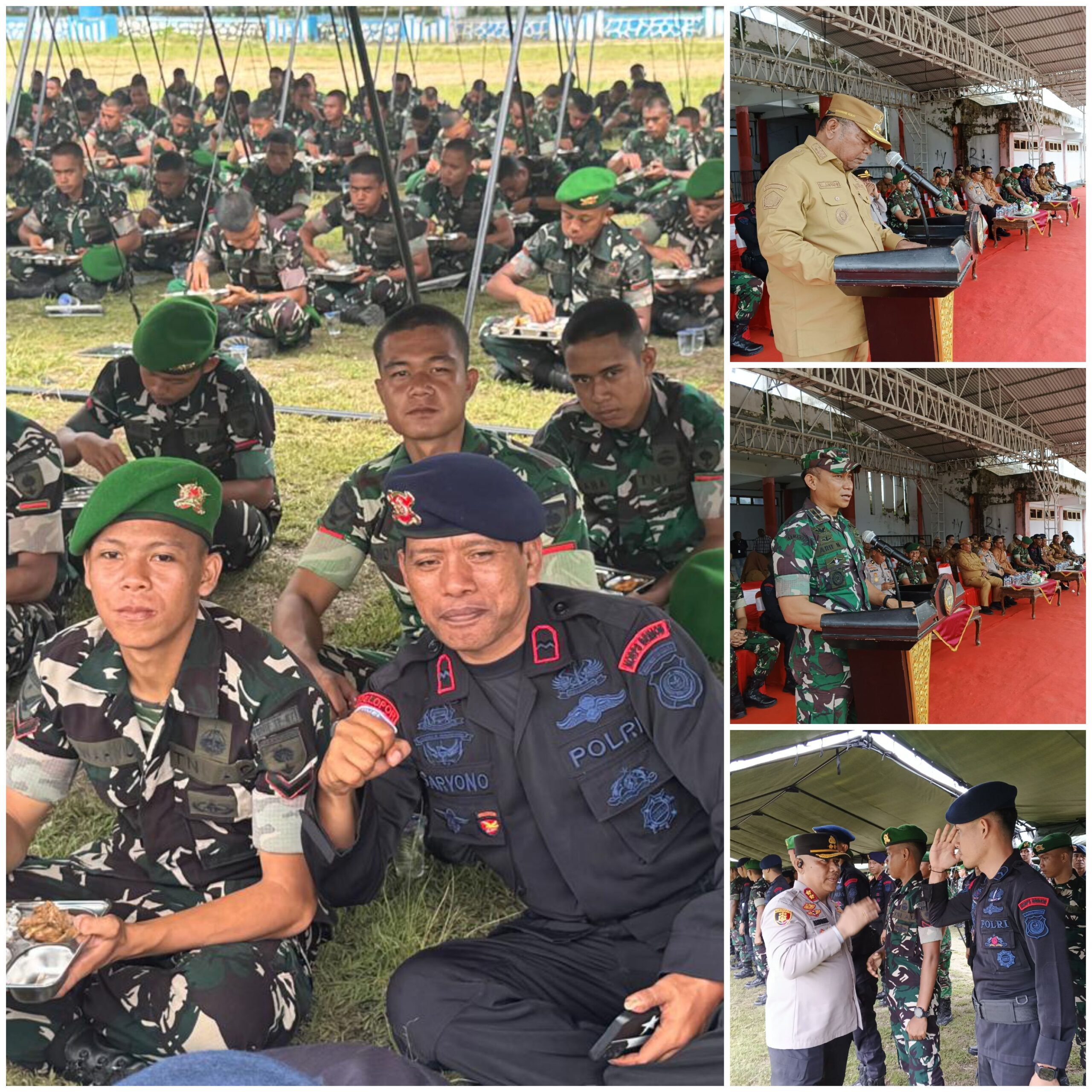 Pertikaian Anggota Batalyon TP 871 La Maindo dan Brimob Berakhir Damai