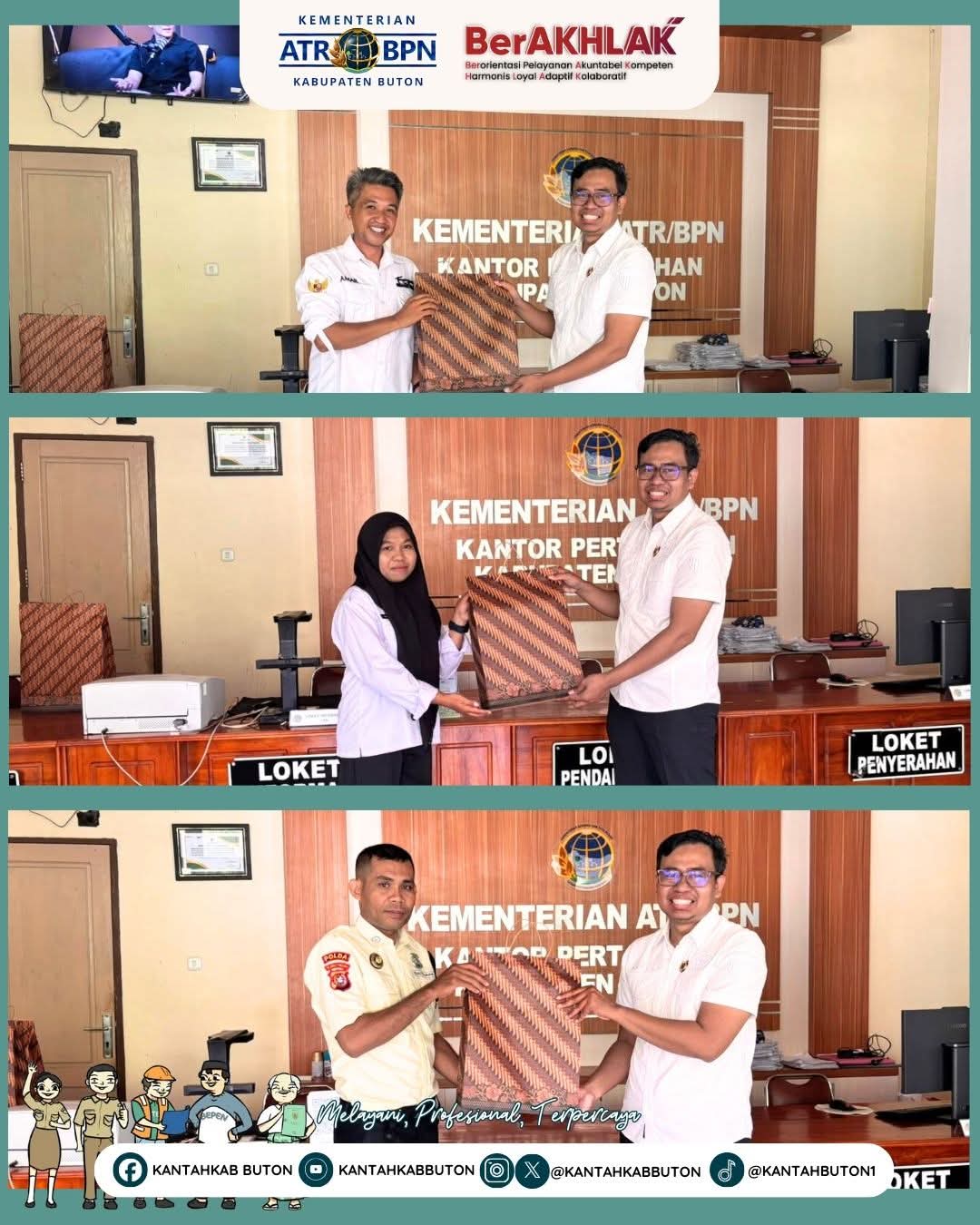 Kepala Pertanahan Beri Apresiasi kepada Pegawai Teladan 2025