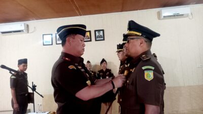 Lantik Empat Pejabat Utama, Kajari : Penegakan Hukum harus Adil, Objektif dan Tidak Tebang Pilih