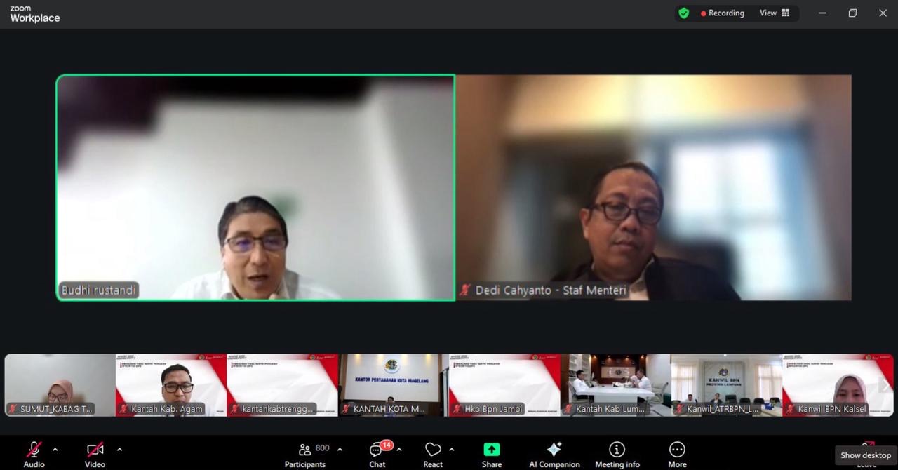 Kementerian ATR/BPN Sosialisasikan Hasil SPI KPK 2025 ke Jajaran