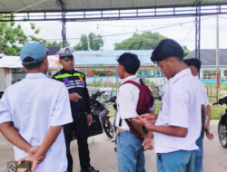 Operasi Keselamatan, Sat Lantas Polsek Batauga Berikan Edukasi kepada Para Pelajar