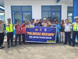 Sat Lantas Polres Buton Berikan Edukasi Kepada Pekerja Buruh di Pelabuhan Banabungi