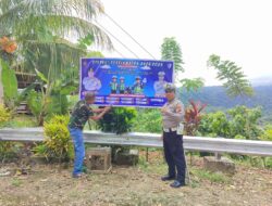 Sosialisasi Lalulintas, Sat Lantas Pasang Spanduk Imbauan Keselamatan