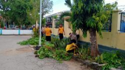 Tindak Lanjut Arahan Presiden RI, Polres Buton Laksanakan Kurve dan Gotong Royong Serentak