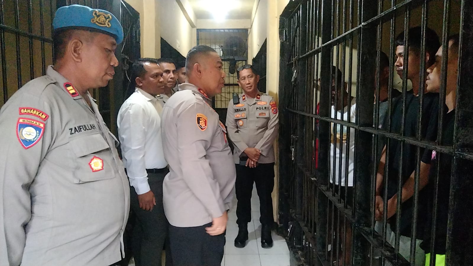 Kapolres Buton Cek Kondisi Rumah Tahanan