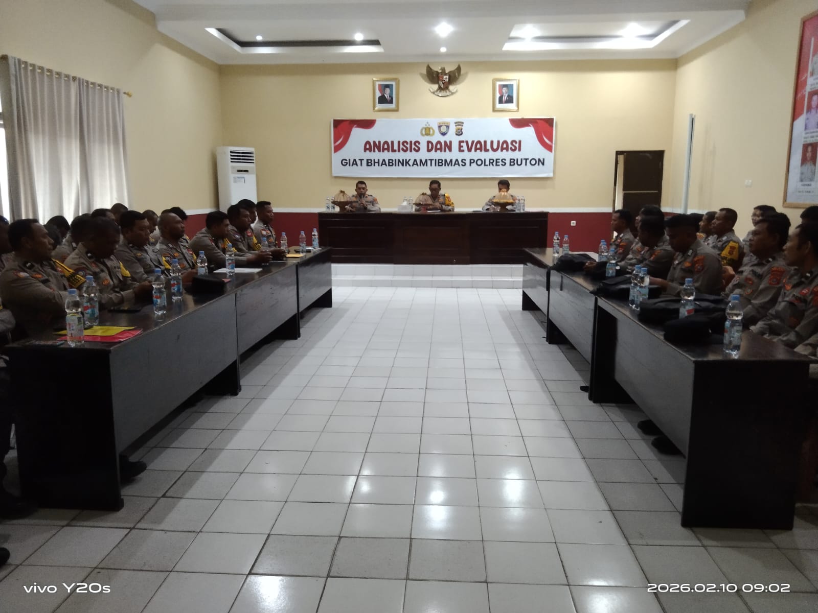 Wakapolres Buton pimpin Anev bulanan Bhabinkamtibmas, ini pesannya