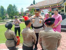 Kapolres Buton Pimpin Tradisi Penjemputan 8 Bintara Remaja