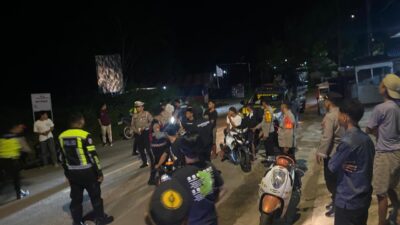 Cegah Balapan Liar di Bulan Puasa, Sat Lantas Polres Buton Terus Lakukan Patroli Malam