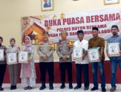 Pererat Silaturahim, Polres Buton Gelar Buka Puasa Bersama