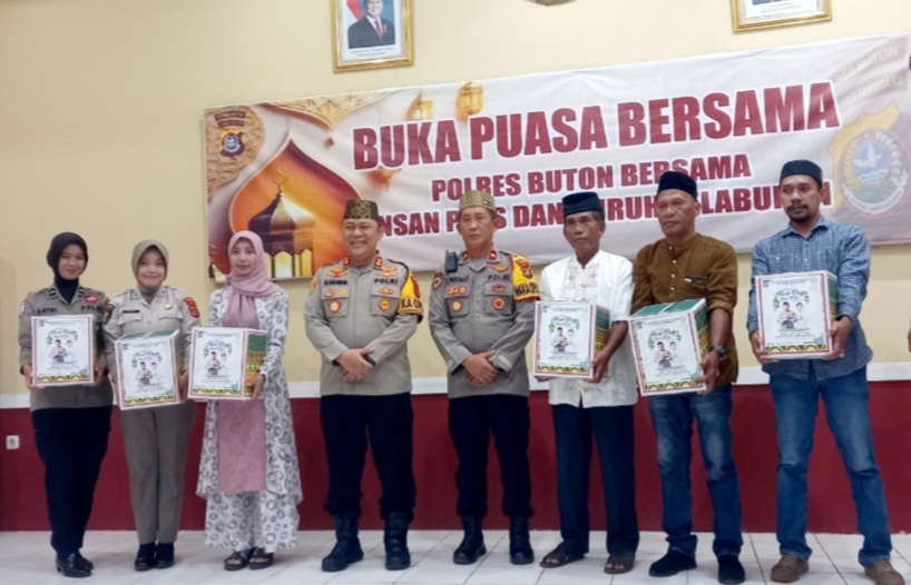 Pererat Silaturahim, Polres Buton Gelar Buka Puasa Bersama