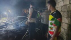 Tiga Rumah Warga di Desa Lapandewa Makmur Busel Terbakar