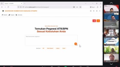 Kementrian ATR/BPN Kembangkan Aplikasi Dashboard SDM