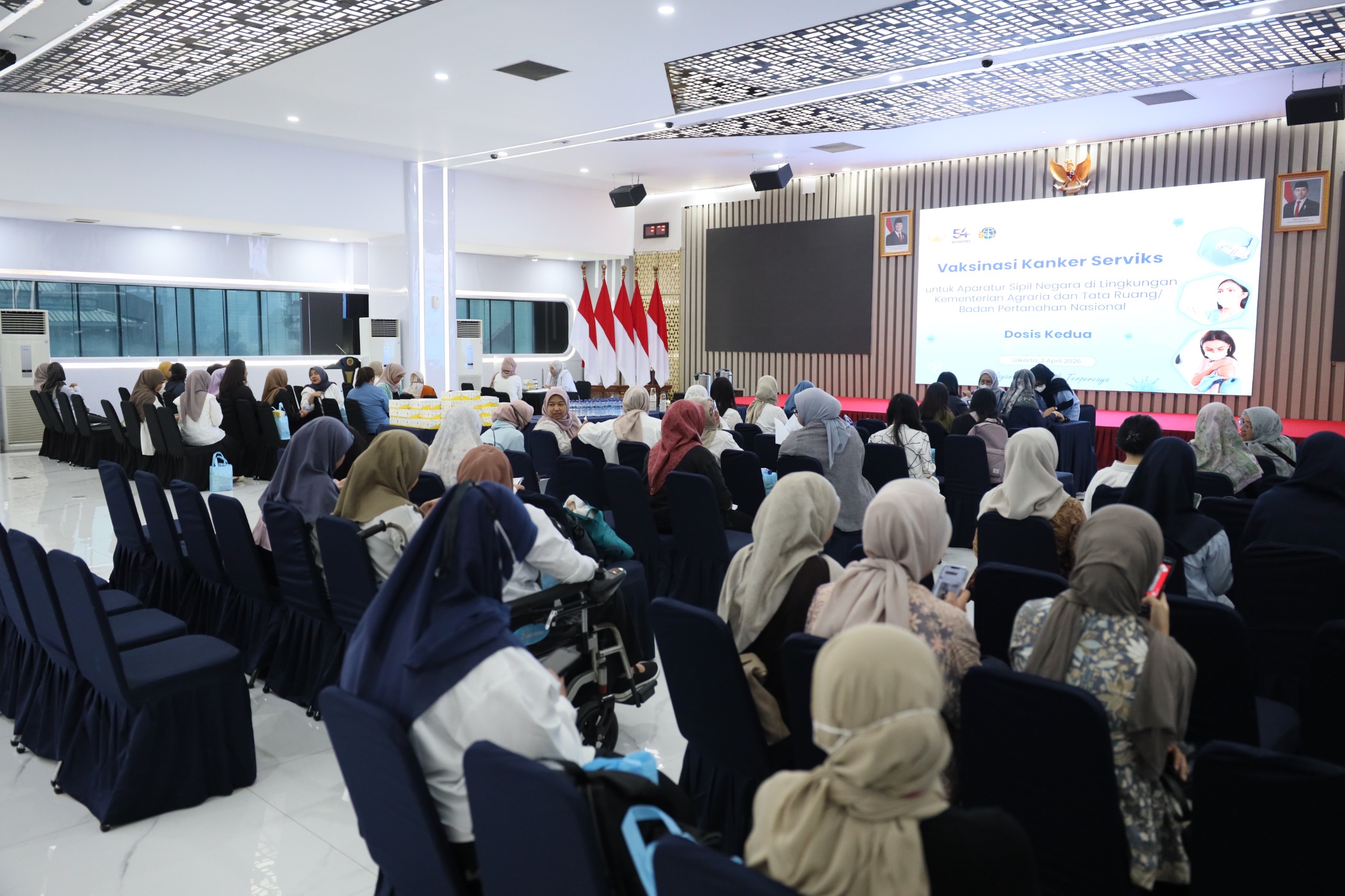 Lindungi Wanita, Kementrian ATR/BPN Lakukan Vaksinasi Kanker Serviks