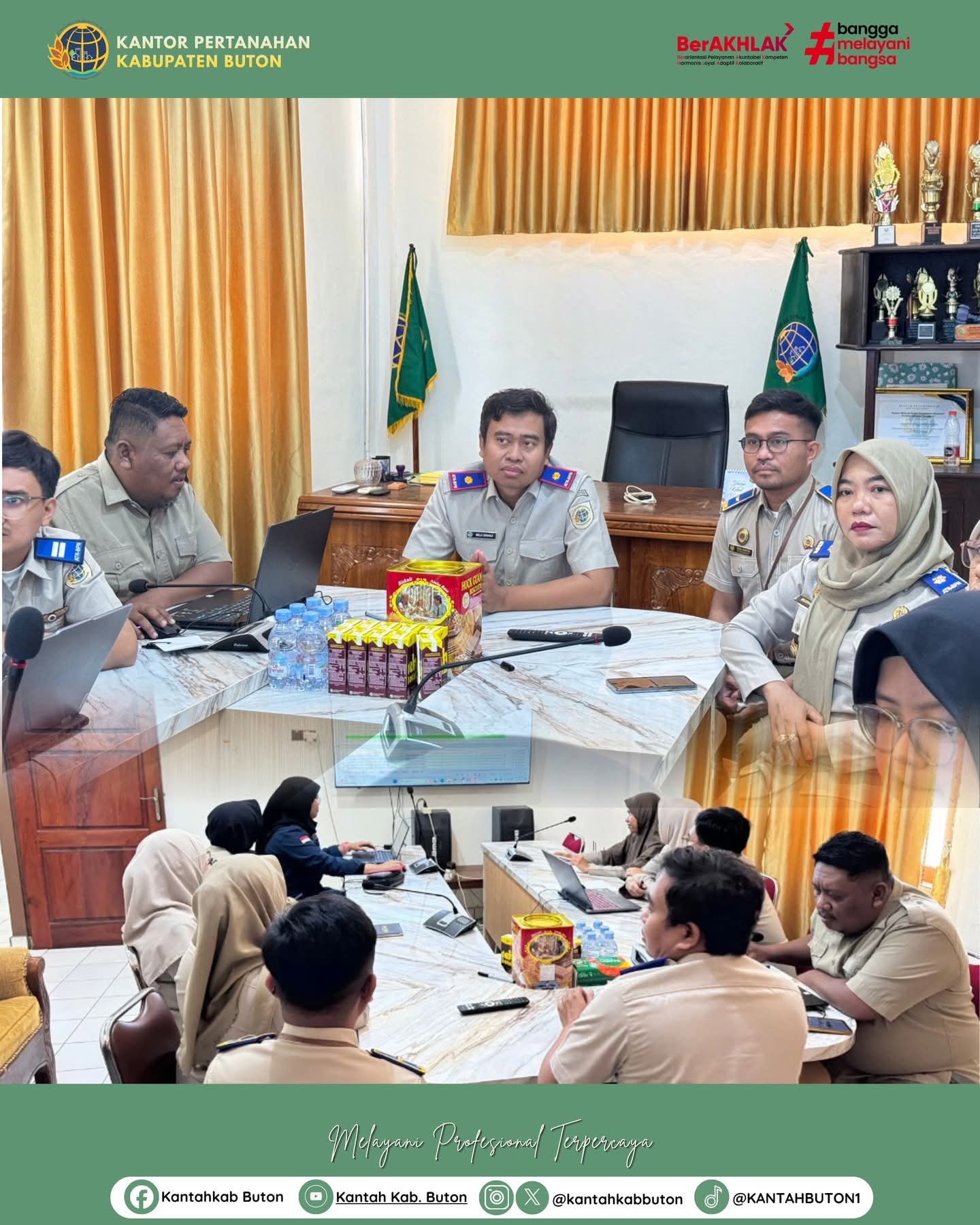 BPN Buton Gelar Evaluasi Penyelesaian PTSL dan Kesiapan Peralatan Teknis