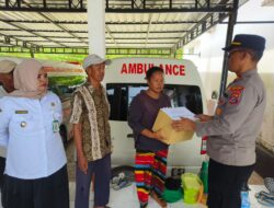 Polsek Batauga Bersama Forkopimcam Kunjungi Korban Penikaman Warga Kelurahan Laompo