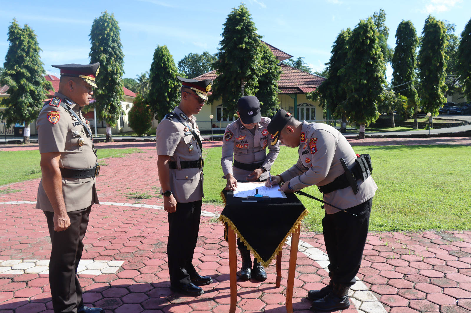 Sertijab Polres Buton Digelar, 12 Perwira Berganti