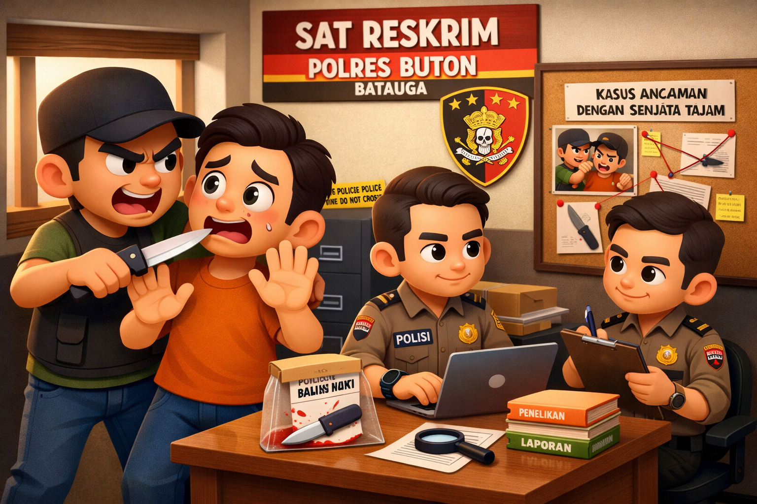 Kasus Dugaan Pengancaman di Batauga mulai Diselidiki Aparat