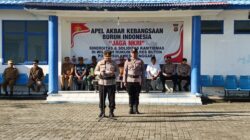 Jelang May Day, Kapolres Gelar Apel Kebangsaan Buruh dan Coffee Morning di Pelabuhan Bananungi